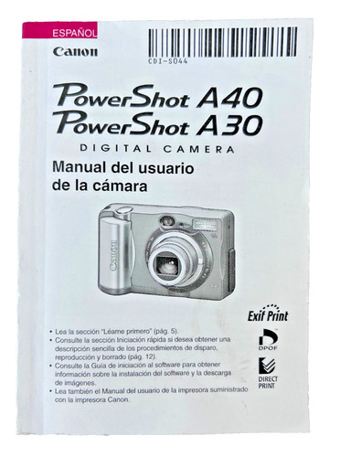 Canon power shot manuale - canon,