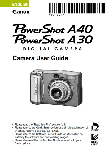 Canon powershot a30 - canon,